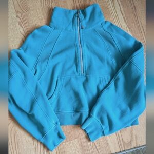 Lululemon Teal Blue Women's Half-Zip Sweater M/L